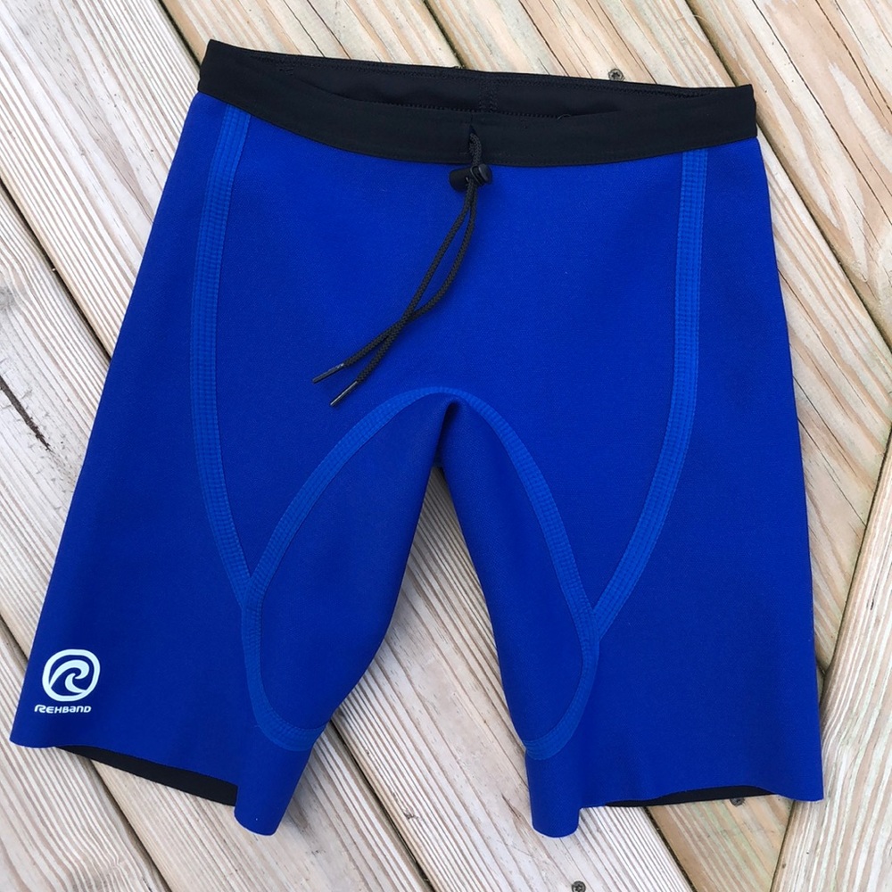 Men’s Athletic Shorts — Royal Blue with Black Waistband
